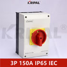 βιομηχανικά αδιάβροχα UKP πρότυπα IEC διακοπτών μονωτών 150A 3P IP65