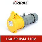 16 Amp 110V IP44 Αδιάβροχη Μονοφασική Βύσμα IEC Standard