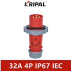 IP67 αδιάβροχο βιομηχανικό IEC τυποποιημένο 32A 4P συνδυασμού συζευκτήρων